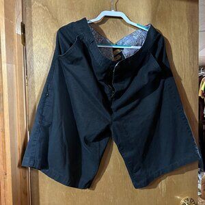 Used Mens Shorts Black Knee Length WOrk Wear Sz 40